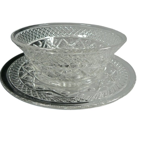 Bread Plate and Bowl Glass 2 Piece Set - Picture 9 of 12